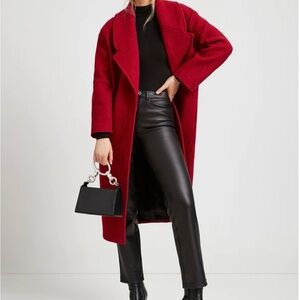 Marcella NYC Red Wool Coat